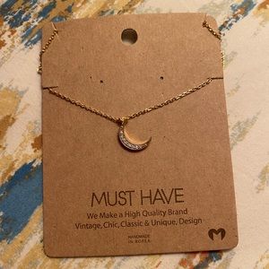 crescent moon necklace